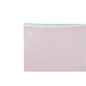 Thermal paper 8.5” x 11”, red grid 200mm W, z-fold, hole queue, 300 pg, 8pk/box Thermal paper 8.5” x 11”, red grid 200mm W, z-fold, hole queue, 300 pg, 8pk/box